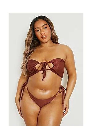 Boohoo Plus Halter Neck Bikini