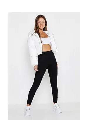 Boohoo Petite High Waisted Basic Jersey Leggings