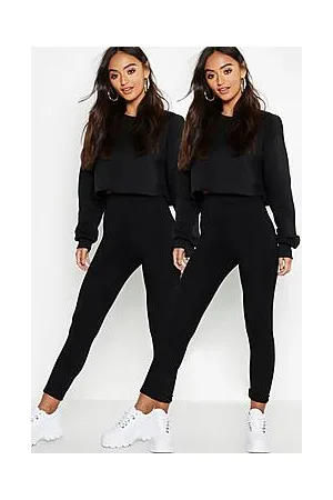 Boohoo Petite Two Pack High Waist Leggings