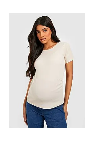 Boohoo Maternity Crinkle Rib T-shirt