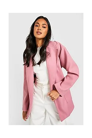 Boohoo Wool Look Belted Coat