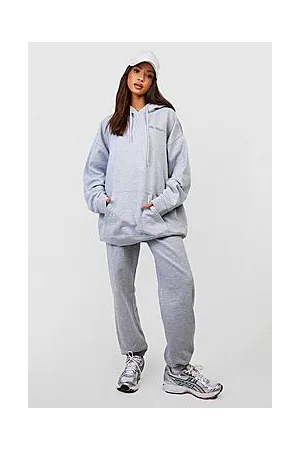 Boohoo Text Print Hooded Tracksuit
