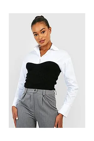 Boohoo Tall Knitted Corset