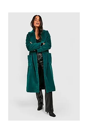Boohoo Petite Premium Faux Fur Longline Coat