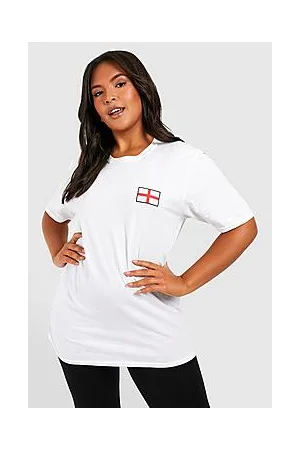 Boohoo Plus England Flag T-shirt