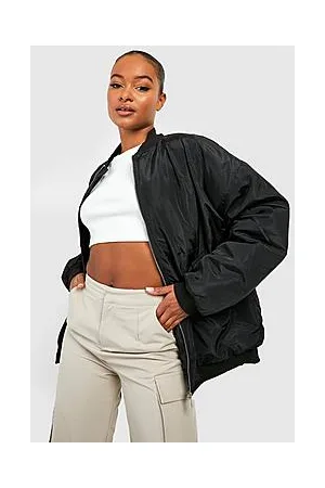 Boohoo Tall Brooklyn Oversized Bomber Jacket