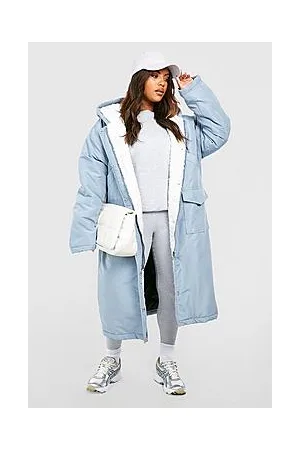 Boohoo Plus Longline Fleece Lined Parka