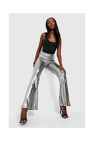Boohoo Liquid Satin Wide Leg Trousers