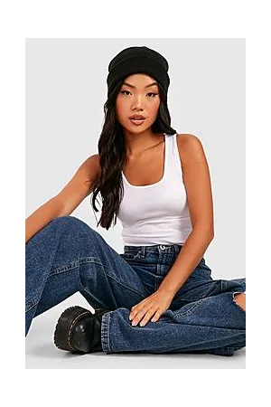 Boohoo Petite Basic Rib Scoop Neck Bodysuit