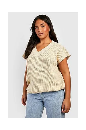 Boohoo Plus Knitted Sleeveless Vest