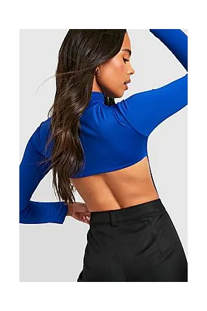 Boohoo Petite High Neck Open Back Bodysuit