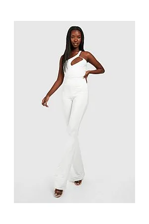 Boohoo Slinky Diamante Strap Cut Out Bodysuit