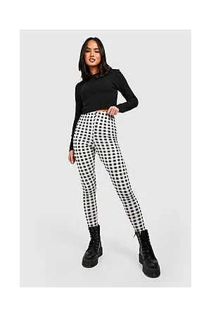 Boohoo Basic Mini Check Leggings