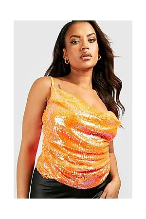 Boohoo Plus Sequin Bodysuit