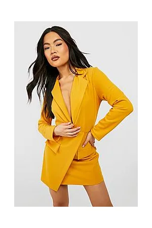 Boohoo Wrap Detail Blazer Dress