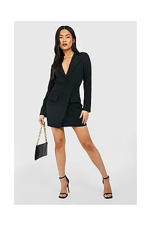 Boohoo Wrap Detail Blazer Dress