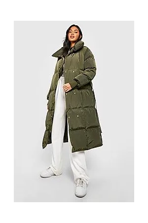 Boohoo Longline Duvet Belted Puffer Jacket