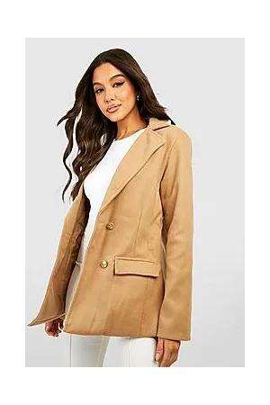 Boohoo Double Breasted Wool Look Blazer