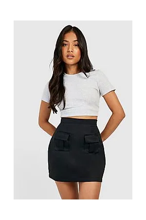 Boohoo Petite Cargo Pocket Detail Mini Skirt