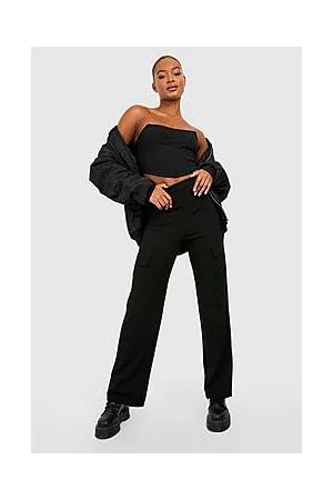 Boohoo Tall Cargo Detail Straight Leg Trousers