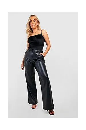 Boohoo Plus Velvet Strappy Bodysuit