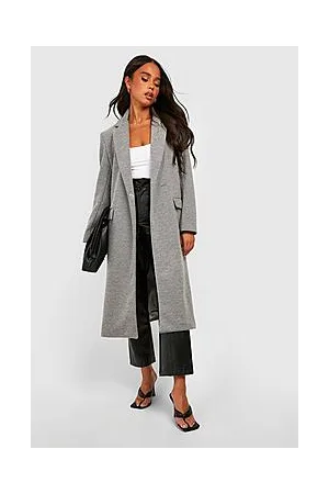 Boohoo Petite Premium Wool Look Longline Coat