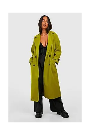 Boohoo Petite Premium Wool Look Double Breasted Coat