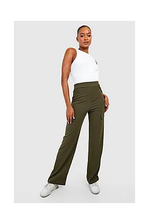 Boohoo Tall Cargo Detail Straight Leg Trousers