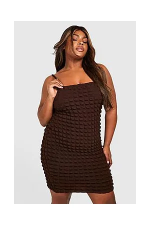 Boohoo Plus Bubble Jersey Bodycon Dress