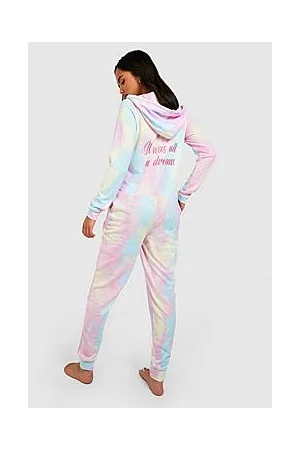 Boohoo Tie Dye Borg Onesie