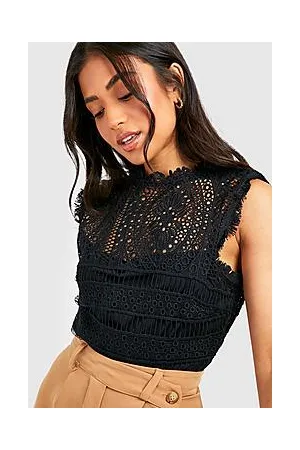 Boohoo Petite Occasion Crochet Lace Bodysuit