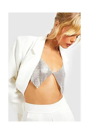 Boohoo Liquid Chain Bralette