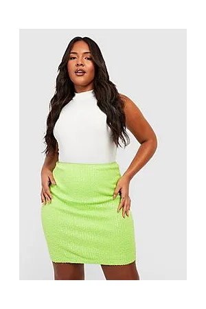 Boohoo Plus Sequin Mini Skirt