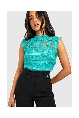 Boohoo Petite Occasion Crochet Lace Bodysuit