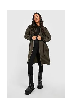 Boohoo Petite Synch Waist Bomber Jacket