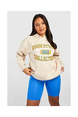 Boohoo Plus Dsgn Studio Collection Front Print Hoodie