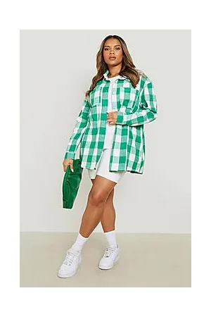 Boohoo Plus Brushed Check Shirt