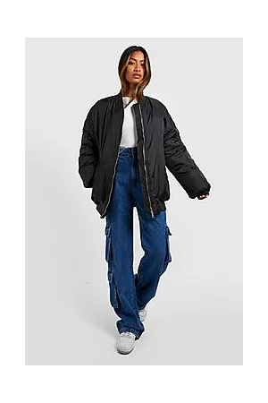 Boohoo Longline Cocoon Bomber