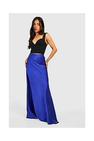 Boohoo Petite Premium Satin Occasion Maxi Skirt