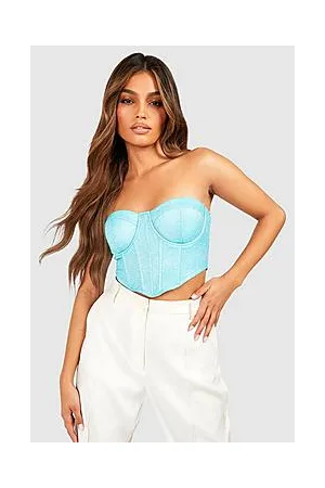 Boohoo Glitter Corset Top