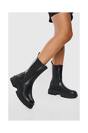 Boohoo Tab Detail Chunky Chelsea Boots