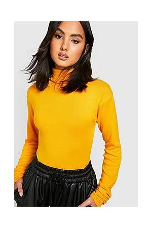 Boohoo Knitted Bodysuit With Roll Neck