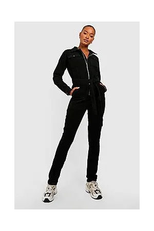 Boohoo Tall Cargo Cord Belted Boilersuit
