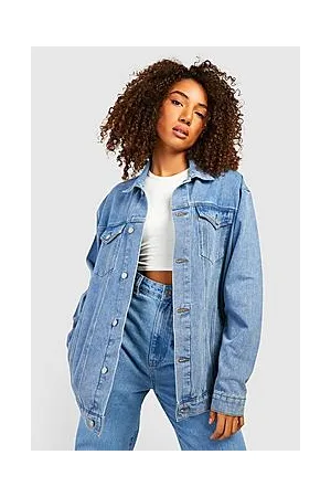 Boohoo Tall Vintage Wash Oversized Denim Jacket