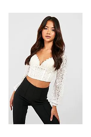 Boohoo V Bar Lace Corset Top