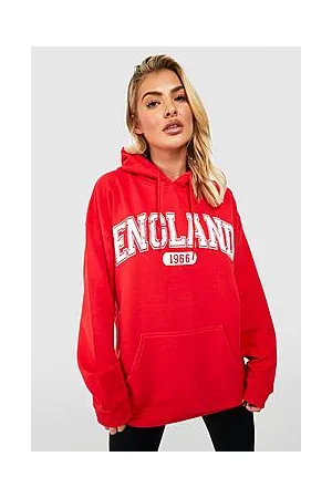 Boohoo England Slogan Oversized Hoodie