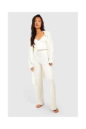 Boohoo 3pc Ribbed Loungewear Set