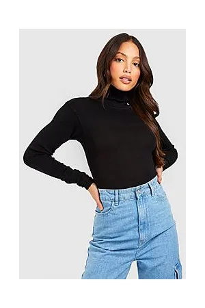 Boohoo Tall Soft Knit Roll Neck Bodysuit