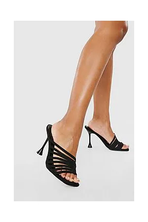 Boohoo Multi Strap Heeled Mule