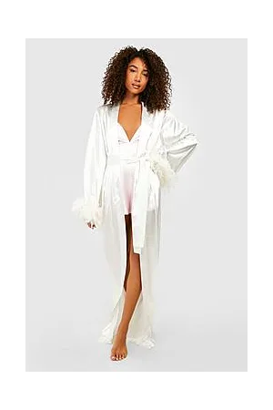 Boohoo Tall Premium Feather Maxi Robe